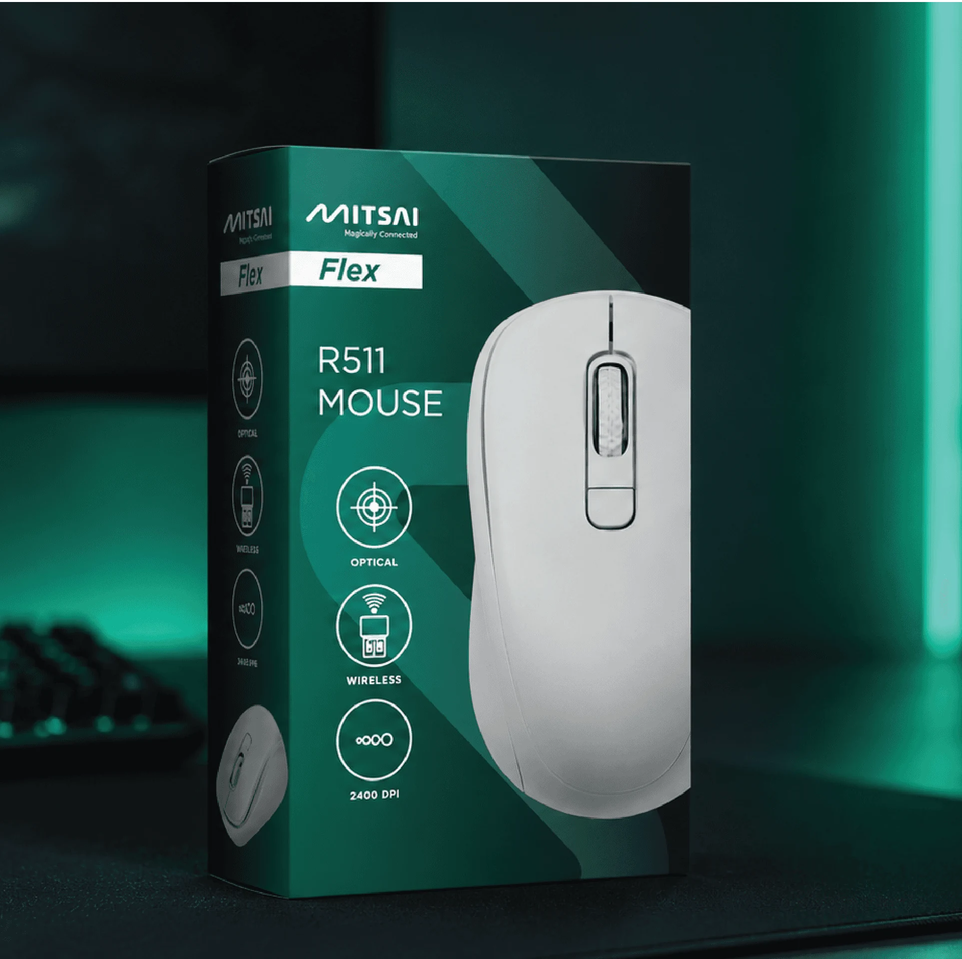 Mitsai green Go mouse packaging