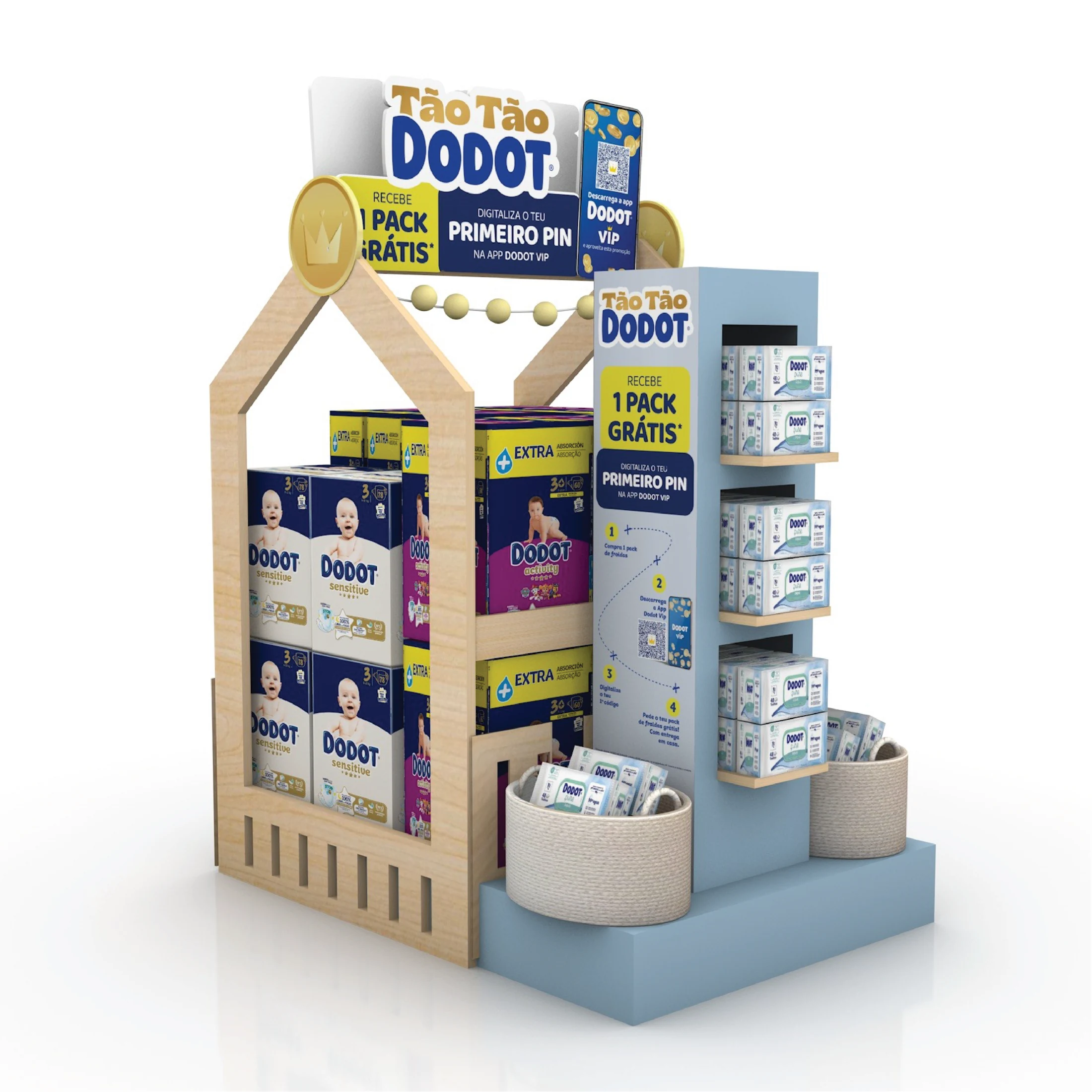 Dodot VIP product display and promotion signage