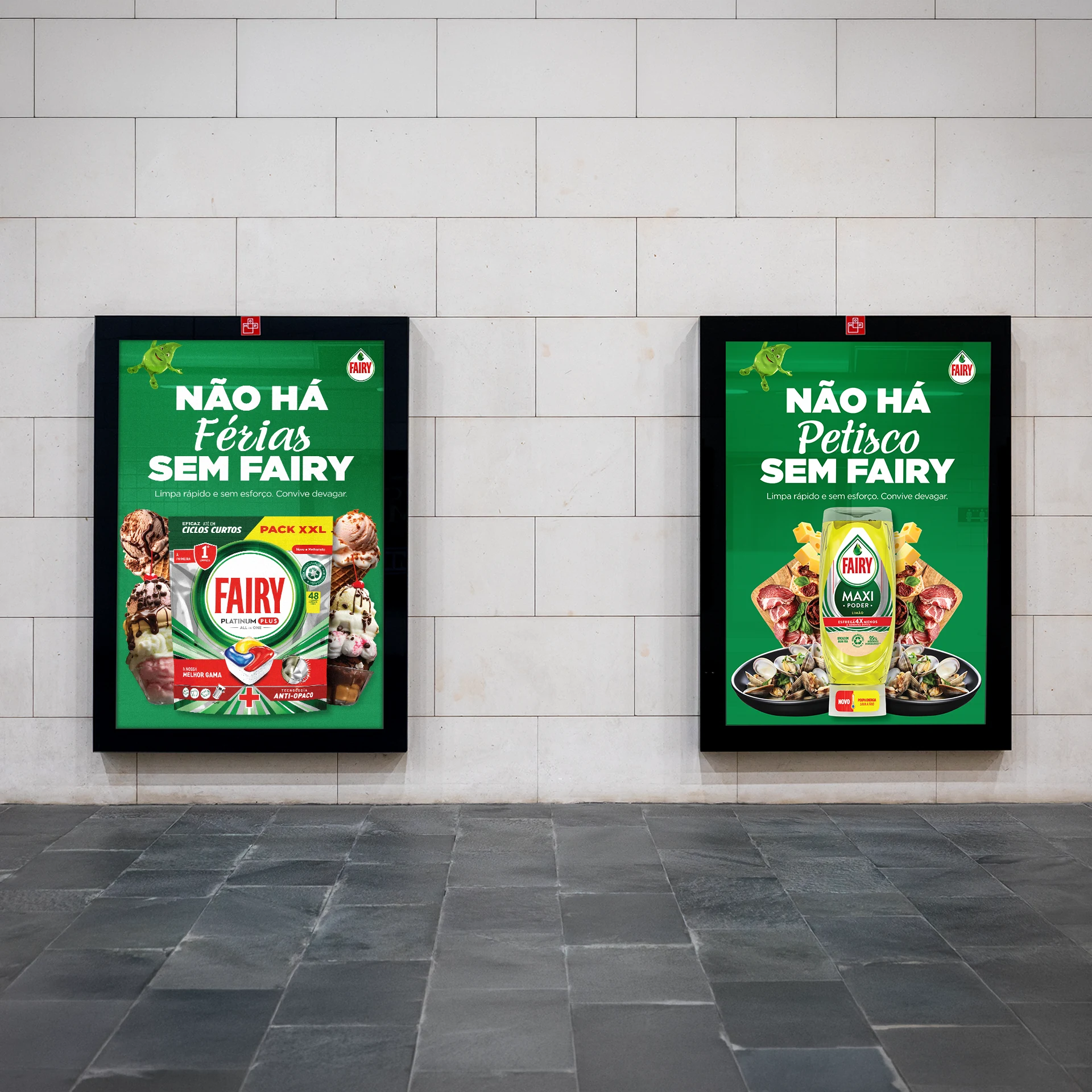 Fairy campaign posters on outdoor advertising panels